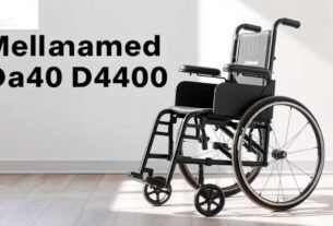 Cadeira de Rodas Manual Dobrável Dellamed D400 Aço Carbono Preta 120kg