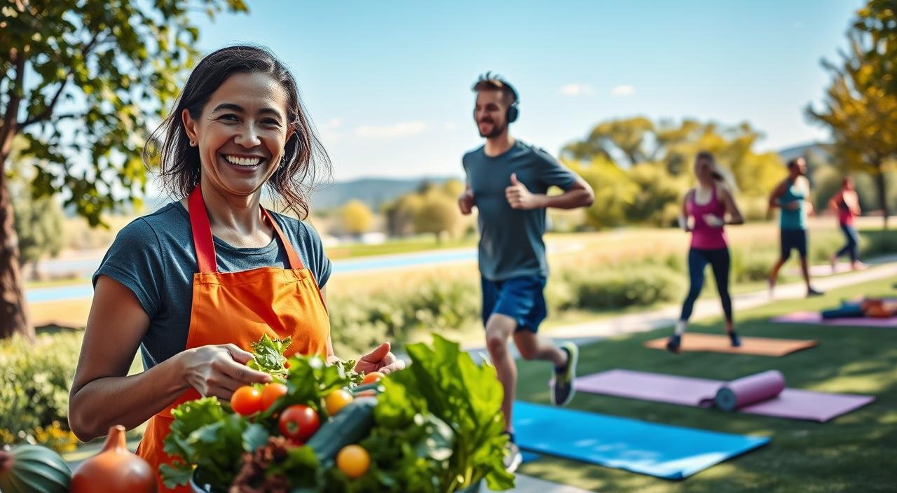 O que realmente funciona para emagrecer com saúde 1 O que realmente funciona para emagrecer com saúde. Vamos te mostrar um guia prático para emagrecer de forma saudável. Você vai aprender dicas simples para aplicar no seu dia a dia. Nossa meta é mostrar caminhos seguros e duradouros, sem prometer milagres. Exploraremos como o emagrecimento saudável ajuda a perder gordura e melhorar sua saúde física e mental. Vamos falar sobre o que comer, exercícios, sono, água e quando buscar ajuda de profissionais. Seguindo nossas dicas, você vai aprender a emagrecer de forma saudável. Vamos falar sobre déficit calórico, comer alimentos naturais, beber água, dormir bem e fazer exercícios regularmente. Leia este guia para aprender a emagrecer de forma saudável. Você vai ver que é possível fazer isso sem efeitos colaterais. E vamos te ensinar a fazer isso de forma segura e duradoura. Principais conclusões Emagrecer com saúde prioriza gordura corporal e bem-estar, não só o peso. Déficit calórico moderado é a base para emagrecimento saudavel e duradouro. Alimentação com fibras e proteínas magras ajuda saciedade e perda de peso. Hidratação, sono de 7–9 horas e 150–200 minutos de exercício por semana são fundamentais. Procure suporte de nutricionista e equipe multidisciplinar quando necessário. Entenda o que significa emagrecer com saúde Emagrecer com saúde não é só perder peso. É cuidar da perda de gordura e da preservação da massa magra. Também é manter um equilíbrio nutricional e cuidar da saúde mental. Esse caminho evita perdas rápidas de água e músculo, comuns em dietas extremas. https://www.youtube.com/watch?v=l3XDZ_XspZs Definição de emagrecimento saudável versus perda de peso rápida Emagrecer saudavel foca em reduzir gordura e manter as fibras musculares. Já a perda de peso rápida pode levar a desidratação e perda de massa magra. Se a estratégia não for sustentável, o peso pode voltar facilmente. Por que o foco deve ser saúde, não só números na balança Medidas como a circunferência abdominal e o percentual de gordura mostram o progresso real. Melhor sono, mais energia e redução da pressão arterial são sinais positivos. Priorizar a saúde aumenta as chances de emagrecer de forma definitiva e melhorar a qualidade de vida. Riscos das dietas extremas e do efeito ioiô Dietas com déficit calórico exagerado podem causar déficits nutricionais e perda de massa magra. Isso pode levar ao efeito ioiô, com ciclos de perda e ganho que aumentam a gordura visceral e o risco cardiometabólico. Além disso, restrições alimentares prolongadas podem causar transtornos alimentares e problemas psicológicos. Por isso, é importante perder peso de forma saudavel, com mudanças práticas no dia a dia. Evite atalhos perigosos que prometem resultados rápidos sem base científica. Como calcular metas realistas: déficit calórico e ritmo seguro Para emagrecer de forma saudável, é essencial ter um plano bem pensado. Isso ajuda a evitar a perda de massa magra e a evitar o efeito ioiô. Comece com indicadores simples, evitando promessas que parecem demais. O que é déficit calórico e como funciona para perder weight de forma saudável Déficit calórico significa consumir menos calorias do que você gasta. Isso faz o corpo usar gordura como energia. Para manter o músculo, é importante consumir proteína e fazer exercícios de resistência. Quanto perder por semana para emagrecer de forma definitiva e segura Perder 0,25 a 1 kg por semana é um objetivo seguro. Isso varia conforme idade, sexo e corpo. Perder 500 g por semana é um objetivo realista para muitos. Mas, perder 500 g a 1 kg por dia é muito rápido e perigoso. Exemplos práticos de cálculo e uso do IMC como referência Para calcular o IMC, divide o peso pelo quadrado da altura. Isso te dá uma ideia do seu ponto de partida. Depois, use fórmulas como Mifflin-St Jeor para calcular o gasto energético basal. Para perder peso de forma gradual, crie um déficit diário de 300 a 700 kcal. Por exemplo, reduzir 500 kcal por dia pode resultar em 0,5 kg por semana. Mas isso pode variar de pessoa para pessoa. ItemFórmula / ReferênciaExemplo práticoIMCpeso (kg) / altura² (m)70 kg / (1,70 m)² = 24,22 — classificação: normalTMB (Mifflin-St Jeor)Homens: 10×peso + 6,25×altura − 5×idade + 5; Mulheres: 10×peso + 6,25×altura − 5×idade − 161Mulher, 30 anos, 70 kg, 1,70 m → TMB ≈ 1465 kcalETA (TMB × atividade)Multiplicador: sedentário 1,2; leve 1,375; moderado 1,55; intenso 1,725TMB 1465 × 1,55 = 2271 kcal (gasto total)Déficit recomendado~300–700 kcal/dia2271 − 500 = 1771 kcal/dia → perda estimada ~0,5 kg/semanaVariaçõesIdade, sexo, composição corporal influenciam resultadosPessoas com maior massa magra queimam mais; idosos podem precisar de ajuste Para emagrecer de forma definitiva, é bom consultar um nutricionista. Eles podem ajustar o déficit calórico para você. Assim, você aprenderá a emagrecer de forma saudável, sem prejudicar sua saúde. Alimentação prática para perder peso de forma saudável Para quem quer emagrecer de forma saudável, pequenas mudanças são essenciais. Mudanças no que você compra e come fazem grande diferença. Priorize alimentos naturais: fibras, proteínas magras e leguminosas Adicione frutas, verduras e cereais integrais às suas refeições. As fibras ajudam a se sentir cheio por mais tempo. Escolha proteínas magras como frango, peixes, ovos e tofu. Leguminosas, como feijão e lentilha, são boas fontes de proteína e fibras. Escolha iogurte natural e castanhas para snacks. Essas opções ajudam a perder peso sem sentir muita fome. Como montar um prato diário que favoreça o emagrecimento saudável Use a regra visual: metade do prato com vegetais, um quarto com proteína magra e um quarto com carboidrato integral. Tempere com azeite extravirgem e evite molhos prontos. Troque arroz branco por integral e pão branco por integrais. Uma porção prática: salada colorida, 1 filé de frango pequeno ou 2 ovos, e uma concha de feijão ou porção moderada de arroz integral. Estratégias para diminuir porções sem sentir fome excessiva Coma devagar e faça pausas entre as garfadas. Comece com a salada para comer menos. Use pratos menores para controlar o volume. Exemplos: 2 ovos no café, 1 filé de frango no almoço, 1 concha pequena de leguminosas à noite. Substitua alimentos ultraprocessados por opções com fibras e proteína. Frutas com iogurte natural e castanhas são boas escolhas. Assim, você mantém o prazer nas refeições. ComponenteOpções práticasPorção sugeridaVegetais e saladaAlface, tomate, abóbora, cenouraMetade do pratoProteínasPeito de frango, peixe, ovos, tofu1 filé pequeno ou 2 ovosCarboidratos integraisArroz integral, pão integral, batata-doce1/4 do pratoLeguminosasFeijão, lentilha, grão-de-bico1 concha pequenaSnacks inteligentesIogurte natural, frutas, castanhas1 porção entre refeições Mastigar devagar e atenção plena na hora de comer Controlar o ritmo das refeições muda a experiência de comer. Mastigar devagar envia um sinal de saciedade ao cérebro. Isso ajuda a comer menos e melhorar a digestão. Técnicas simples para desacelerar as refeições Faça as refeições sempre à mesa e longe da TV ou do celular. Colocar os talheres sobre o prato entre garfadas ajuda a reduzir a velocidade. Conte mastigadas até 20 em bocados maiores ou use um garfo menor para obrigar-se a comer devagar. Comer devagar transforma a rotina e torna mais fácil manter metas sem sentir privações. Como reduzir comer emocional e evitar beliscos entre refeições Identifique gatilhos como estresse, tédio ou sono. Anote no diário alimentar o motivo da refeição para diferenciar fome verdadeira de impulso emocional. Tenha alternativas prontas: uma caminhada de cinco minutos, um copo de água, conversar com alguém. Planejar lanches nutritivos evita chegar às refeições muito faminto e diminui a necessidade de beliscar. Mastigar devagar e praticar atenção plena ajudam a criar hábitos duradouros. Esses passos são simples e podem ser combinados com outras estratégias. A consistência mostra que mudanças pequenas levam a um emagrecimento saudavel e sustentável. Hidratação, chás e escolhas inteligentes de bebidas Manter-se hidratado é crucial para emagrecer sem perder a saúde. Beber água ajuda a controlar o apetite e melhora o metabolismo. É importante ajustar a quantidade de água de acordo com o clima e o nível de atividade. Quanto beber por dia e variações para diferentes perfis A quantidade de água recomendada varia entre 1,5 e 3 litros por dia. Atletas, idosos e quem mora em lugares quentes podem precisar de mais. Mulheres grávidas, amamentando e pessoas com doenças devem consultar um médico. Para beber mais água, distribua copos ao longo do dia. Beba um copo antes das refeições para diminuir o apetite. Se você faz exercícios, não esqueça de beber água antes, durante e depois. Águas aromatizadas e chás sem açúcar como aliados do emagrecimento Se a água simples não agrada, tente águas com limão, gengibre e hortelã. Essas opções são baixas em calorias e fazem a hidratação ser mais divertida. Chás sem açúcar, como o chá-verde, chá de hibisco e chá de erva-cidreira, são ótimos para hidratar sem calorias. Mas lembre-se de não beber chás que possam ser contraindicados para você, especialmente se você estiver grávida. Evite sucos, refrigerantes e bebidas alcoólicas. Eles têm muitas calorias e geralmente vêm com alimentos que podem atrapalhar o emagrecimento. Faça jarras de água saborizada e chás gelados sem açúcar para facilitar a hidratação. Exercício físico: tipos, frequência e intensidade para emagrecer Para obter bons resultados, é essencial equilibrar o esforço com a recuperação. Um bom plano de exercícios deve combinar atividades que queimam calorias com outras que ajudam a manter ou aumentar a massa muscular. Combinação de aeróbicos e treino de resistência Aeróbicos, como corrida e bicicleta, aumentam o gasto calórico. Já o treino de resistência, com musculação, ajuda a manter ou aumentar a massa muscular. Essa combinação melhora o metabolismo e diminui a perda de massa muscular que ocorre em dietas restritivas. Recomendação de tempo semanal: 150 a 200 minutos É recomendado fazer 150 a 200 minutos de atividade moderada a intensa por semana. Divida isso em pelo menos três sessões por semana. Ajuste conforme sua capacidade física. Para perder peso de forma segura, comece com menos tempo e aumente gradualmente. Isso ajuda a evitar lesões. Exemplo de rotina semanal simples para iniciantes Segunda: caminhada rápida — 30 minutos. Terça: treino de resistência (circuito com peso corporal) — 30 minutos. Quinta: bicicleta — 40 minutos. Sexta: treino de resistência — 30 minutos. Fim de semana: dança leve — 40 minutos. Outra opção é fazer três sessões aeróbicas de 40–50 minutos e dois treinos de resistência de 30–40 minutos. Você pode misturar dias quando preferir. É importante aumentar o esforço gradualmente para evitar lesões. Consulte um educador físico para um plano personalizado que atenda às suas necessidades. Exercício de baixo impacto para emagrecer Se você quer perder peso sem pressionar as articulações, escolha atividades seguras e regulares. Práticas de baixo impacto são ideais para começar e diminuem o risco de lesões. Isso ajuda a manter o compromisso com o exercício por mais tempo. Vantagens do baixo impacto para quem tem limitações ou início de treino Atividades de baixo impacto protegem joelhos, quadris e coluna. São perfeitas para quem está com sobrepeso, idosos ou pessoas que voltam ao exercício após lesão. Você sentirá menos dor após o treino e recuperará mais rápido. Isso facilita manter o treino como um hábito. Exercícios recomendados: caminhada rápida, bicicleta, natação, dança leve A caminhada rápida é fácil e pode ser ajustada. Aumente o passo ou inclinação para queimar mais calorias sem pressão nas articulações. Usar bicicleta ergométrica ou pedalar ao ar livre permite controlar a resistência. Natação e hidroginástica trabalham todo o corpo sem estresse nas articulações. Para variar, adicione dança leve ou aulas de baixa intensidade. A dança leve melhora a coordenação e o humor enquanto queima calorias. Como aumentar intensidade sem sobrecarregar as articulações Primeiro, aumente o tempo do treino em cinco a dez minutos por semana. Depois, adicione intervalos leves, alternando ritmos. Introduza resistência gradualmente, como subir pequenas colinas ou ajustar a carga da bicicleta. Combine esses exercícios com treino de força para fortalecer músculos que protegem as articulações. Use calçados adequados, faça aquecimento e alongamento. Evite superfícies instáveis. Emagrecer dançando: benefícios e como incluir na rotina Fazer movimento com prazer ajuda a seguir um plano de perda de peso. A dança mistura exercício com diversão. Isso torna mais fácil manter o ritmo e transformar a atividade física em um hábito. Quem quer emagrecer dançando vai melhorar o condicionamento cardiovascular. Também vai sentir menos estresse. Por que dançar queima calorias e melhora o humor Dançar aumenta a frequência cardíaca, queimando calorias. Aulas de 40 a 60 minutos ajudam a gastar mais energia. O movimento também libera endorfinas, melhorando o humor e o sono. Menos estresse ajuda a controlar a fome emocional. Praticar regularmente apoia mudanças alimentares. Isso aumenta as chances de resultados duradouros. Tipos de dança e programas de aula para diferentes objetivos Escolher o estilo certo depende do seu objetivo e do que você gosta. Zumba e ritmos latinos são altos em intensidade e calorias queimadas. Dança de salão e dança funcional combinam técnica e resistência. São boas para melhorar postura e força. Aulas online são práticas para quem tem pouco tempo. Aulas presenciais oferecem correção técnica e interação social. Recomenda-se 2–4 aulas semanais de 40–60 minutos. Juntar a isso treinos de resistência melhora a composição corporal. Como mensurar progresso quando a atividade é recreativa Use métricas simples para acompanhar o progresso. Registre tempo de atividade, frequência cardíaca média e número de aulas por semana. Observe a melhora na resistência. Se você pode ficar mais tempo sem cansar, está progredindo. Medidas de cintura e fotos mensais mostram mudanças na composição corporal. Manter um diário de atividade ajuda a manter o ritmo. Lembre-se: dançar para emagrecer funciona melhor com alimentação equilibrada e hidratação adequada. Evitar ultraprocessados e escolhas alimentares que sabotam Para perder peso de vez, é essencial saber como alimentos industrializados afetam nossa saciedade. Produtos como refrigerantes, salgadinhos, sorvetes e cereais matinais têm muita açúcar, gorduras ruins e aditivos. Esses ingredientes fazem com que consumamos mais calorias sem sentir fome. Pequenas mudanças no dia a dia fazem grande diferença. Planejar as refeições ajuda a evitar compras impulsivas. Isso reduz a presença de alimentos ultraprocessados em casa. Substituir alimentos simplesmente ajuda a diminuir açúcares e gorduras ruins sem sentir falta. Impacto na saciedade e no ganho de peso Alimentos ultraprocessados têm alto índice glicêmico e são pobres em fibras. Isso causa picos de fome e aumenta a ingestão calórica. Comer mais vezes e escolher porções maiores leva ao ganho de peso e dificuldade para emagrecer. Substituições práticas para escolhas melhores Troque refrigerante por água ou chá sem açúcar. Prefira iogurte natural com fruta em vez de sorvete. Substitua salgadinhos por uma porção controlada de oleaginosas. Pão branco pode virar integral. Escolha grelhados ou cozidos no lugar de frituras. Modere óleos e gorduras: use azeite extravirgem em pequenas quantidades. Guarde óleo de coco e manteiga para ocasiões específicas. Lembre que 1 g de gordura equivale a 9 kcal, então porções pequenas já somam muitas calorias. Como ler rótulos e identificar armadilhas calóricas Ao fazer compras, verifique a lista de ingredientes primeiro. Ingredientes aparecem por ordem decrescente. Se "açúcar", "xarope de glicose" ou "óleo vegetal hidrogenado" aparecem entre os primeiros itens, escolha outra opção. Observe o valor energético por porção, gorduras saturadas e sódio. Produtos com muitos aditivos e nomes difíceis costumam ser ultraprocessados. Prefira rótulos curtos, com ingredientes que você conhece. Produto comumProblemaSubstituição práticaRefrigeranteAlto teor de açúcar e calorias vaziasÁgua com limão ou chá sem açúcarSalgadinho industrializadoGorduras trans e excesso de sódioOleaginosas em porção controladaSorvete comercialRico em açúcar e aditivosIogurte natural com frutas picadasPão brancoFarinha refinada e baixa fibraPão integral ou tapioca com recheio saudávelMolhos prontosAlto teor de sódio e açúcares ocultosMolhos caseiros com tomate, ervas e azeite moderado Se você aprender a ler rótulos e aplicar substituições práticas, fica mais fácil reduzir açúcares e evitar alimentos ultraprocessados. Essas ações aumentam a chance de emagrecer de vez sem sacrifícios extremos. Sono, hormônios e controle do apetite Dormir bem é essencial para quem quer emagrecer. O sono afeta a produção de hormônios, o que influencia o que comemos e como nos recuperamos. Mudar seus hábitos noturnos pode ajudar muito. Como 7 a 9 horas de sono ajudam no emagrecimento Dormir entre 7 e 9 horas ajuda a liberar hormônios bons. Isso melhora a maneira como o corpo usa a gordura. Assim, você queima mais gordura. Com esse sono, você se sente menos cansado. Isso ajuda a manter um estilo de vida saudável. Relação entre sono, grelina, leptina e fome Quando não dormimos bem, nossos hormônios mudam. A grelina aumenta, fazendo com que comamos mais. A leptina diminui, o que deixa a gente com menos saciedade. Entender isso ajuda a saber por que às vezes queremos comer demais à noite. Ou por que cedemos ao apetite emocional. Dicas para melhorar a qualidade do sono e favorecer a perda de peso Defina um horário para dormir e acordar. Isso ajuda o seu corpo a saber quando é hora de descansar. Crie um lugar escuro e silencioso para dormir. Evite luzes e ruídos que perturbam seu sono. Não use telas antes de dormir. Evite cafeína e álcool tarde da noite. Eles podem atrapalhar seu sono. Faça exercícios durante o dia. Pratique técnicas simples de relaxamento, como respiração ou meditação. Um sono melhor ajuda a controlar o apetite. Isso reduz comer por impulso e melhora o emagrecimento. ComponenteImpacto no sonoEfeito sobre apetiteRecomendação práticaHoras de sono (7 a 9 horas)Melhora recuperação e qualidade do sonoAuxilia a controlar apetite e reduzir compulsõesPriorize rotina consistente e metas de tempo no relógioGrelinaAumenta com sono insuficienteEleva sensação de fomeDurma o suficiente para manter níveis equilibradosLeptinaDiminui com sono curtoReduz saciedade, favorece comer além do necessárioPromova sono reparador e controle da luz noturnaEstresseInterfere na qualidade do sonoGera comer emocionalInclua técnicas de relaxamento antes de deitarCafeína e álcoolFragmentam sono e reduzem sono profundoAumentam fome noturna e escolhas ruinsLimite consumo no fim do dia Suporte multidisciplinar: quando procurar profissionais Buscar ajuda profissional pode ser o diferencial para quem quer emagrecer com saúde. O suporte multidisciplinar reúne especialistas que avaliam seu histórico e rotina. Eles indicam mudanças seguras para emagrecer definitivo. Papel do nutricionista O nutricionista é essencial no processo. Ele avalia suas necessidades nutricionais e monta um plano adequado. Esse plano é compatível com sua rotina e preferências. Quando você busca um nutricionista, ele te orienta sobre substituições alimentares. Ele também fala sobre o uso de suplementos e estratégias para seguir a dieta. Quando envolver outros profissionais Se você tem ganho de peso inexplicado, procure um endocrinologista. Eles fazem exames para identificar causas. Isso ajuda a entender por que você não está emagrecendo. Um educador físico ajuda com exercícios seguros e eficazes. Eles ajustam a intensidade para seu condicionamento. Psicólogo ou psiquiatra tratam comer emocional e transtornos alimentares. Eles oferecem suporte mental essencial para resultados sustentáveis. Como usar um diário alimentar e acompanhamento Um diário alimentar detalhado ajuda a aprender sobre seus hábitos. Anote horários, quantidades, motivo da refeição e local. Esse registro facilita ajustes do plano e conversa franca com o profissional. Combine o diário alimentar com monitoramento de peso e medidas. Consultas regulares permitem ajustes e manter motivação para emagrecer definitivo. Se você mora em grandes centros como São Paulo, Rio de Janeiro ou Brasília, há mais nutricionistas. Em qualquer cidade, escolha profissionais com registro no CRN, CRM ou CREF. Isso garante qualidade no suporte multidisciplinar. Dietas populares e estratégias: low carb, controle de porções e mais Quando pensa em perder peso, há várias opções. Algumas focam em macronutrientes, outras em tamanho das porções ou frequência das refeições. Saber os prós e contras ajuda a escolher o melhor para você. Prós e contras da dieta low carb A dieta low carb diminui carboidratos e aumenta proteínas, fibras e gorduras boas. Muitos perdem peso rápido nas primeiras semanas, graças à perda de glicogênio e água. Ela também diminui a fome e melhora o controle da glicemia. No entanto, pode haver risco de falta de vitaminas se não for bem planejada. Atletas, pessoas com doenças específicas e quem não gosta de restrições podem ter dificuldade. É importante consultar um nutricionista para ajustar as calorias e nutrientes. Ajustando estratégias ao seu estilo de vida O controle de porções é uma estratégia prática e flexível. Você pode desfrutar de comer sem exagerar, reduzindo o tamanho das porções. Escolher carboidratos integrais e priorizar proteínas e fibras ajuda muito. Adapte a frequência das refeições ao seu dia. Se treina pela manhã, um café com carboidrato ajuda no desempenho. Se trabalha sentado, porções menores e lanches protéicos evitam fome. Avaliação das promessas extremas Mensagens que prometem perder muito peso rápido devem ser vistas com cuidado. Perder 500 g a 1 kg por dia é perigoso. Pode ser água, massa magra ou risco nutricional. Perder 500 g a 1 kg por semana é mais realista para muitos. Isso depende do déficit calórico, composição corporal e atividade física. Escolha metas realistas para manter a saúde. Recomendações práticas Desconfie de promessas milagrosas; avalie evidências e segurança. Combine dieta low carb com variedade de vegetais, oleaginosas e fontes de proteína de qualidade. Use controle de porções para ajustar calorias sem eliminar grupos alimentares. Consulte nutricionista e, se necessário, endocrinologista para acompanhar resultados. Conclusão Para emagrecer com saude, é essencial ter foco. Isso inclui manter um déficit calórico moderado. Além disso, é importante comer alimentos naturais e ricos em fibras. Não esqueça de consumir proteínas magras e beber bastante água. Além disso, dormir bem é crucial. Dormir entre 7 e 9 horas por noite ajuda muito. Também é importante fazer exercícios que combinaem aeróbicos e treino de resistência. Isso ajuda a manter a massa muscular enquanto perde gordura. Atividades de baixo impacto e dança são ótimas para quem quer emagrecer. Elas ajudam a manter a motivação e a evitar lesões. Lembre-se, o objetivo é mudar hábitos para sempre, não apenas perder peso rápido. Para começar, defina metas realistas. Pode ser útil consultar um nutricionista para criar um plano. Faça pelo menos 150–200 minutos de atividade física por semana. E não se esqueça de manter um diário alimentar para acompanhar seu progresso. Com essas dicas, você aprenderá a emagrecer de forma saudável. E vai transformar essas práticas em hábitos diários. Assim, você não vai engordar de novo. FAQ O que realmente funciona para emagrecer com saúde? Para emagrecer com saúde, é importante ter um déficit calórico moderado. Coma alimentos naturais e ricos em fibras. Beba água suficiente e durma bem, de 7 a 9 horas por noite.Exercícios de aeróbico e de resistência também são essenciais. Lembre-se de manter a massa magra e monitorar outros indicadores de saúde, além da balança. O que significa emagrecimento saudável em comparação com perda de peso rápida? Emagrecimento saudável foca em perder gordura e manter a massa magra. É importante ter um equilíbrio nutricional e bem-estar. Já a perda de peso rápida pode levar a déficits nutricionais e ao efeito ioiô.Busque metas realistas e tenha o acompanhamento de um profissional. Por que o foco deve ser na saúde e não apenas no número da balança? A balança não distingue entre gordura, músculo ou água. Focar na saúde considera a composição corporal e exames. Também leva em conta a medida da cintura e a qualidade do sono.Isso ajuda a evitar perdas perigosas de massa magra e melhora os resultados a longo prazo. Quais são os riscos das dietas extremas e do efeito ioiô? Dietas muito restritivas podem causar déficits nutricionais. Elas podem levar à perda de massa magra e reduzir o metabolismo basal. Além disso, podem causar transtornos alimentares e ganho de gordura visceral. O que é déficit calórico e como ele funciona para perder peso de forma saudável? O déficit calórico é quando você consome menos calorias do que gasta. Isso ajuda o corpo a usar gordura como energia. Deve ser moderado para não perder massa magra.Calcule seu gasto energético basal e multiplique pelo nível de atividade para definir metas. Quanto é seguro perder por semana para emagrecer de forma definitiva? O ritmo seguro de perda de peso varia entre 0,25 e 1 kg por semana. Perder mais de 1 kg por dia é perigoso. Avalie com ceticismo as promessas de perda rápida. Como usar o IMC e exemplos práticos para calcular metas? Use o IMC para categorizar seu peso. Calcule o metabolismo basal e multiplique pelo nível de atividade. Isso dá a necessidade calórica total.Aplicar um déficit de ~300–700 kcal/dia ajuda a perder peso de forma saudável. Quais alimentos priorizar para perder peso de forma saudável? Priorize frutas, legumes, verduras, cereais integrais e leguminosas. Escolha proteínas magras e iogurte natural sem açúcar. As fibras ajudam a controlar o apetite. Como montar um prato diário que favoreça o emagrecimento saudável? Monte o prato com metade de vegetais e salada, 1/4 de proteína magra e 1/4 de carboidratos integrais. Use azeite extravirgem com moderação. Evite molhos prontos. Quais estratégias práticas reduzem porções sem causar fome excessiva? Use pratos menores e coma devagar. Inicie com a salada e faça pausas entre as garfadas. Controle as porções e aumente alimentos ricos em fibras e proteínas. Quais técnicas ajudam a mastigar devagar e praticar atenção plena ao comer? Faça refeições à mesa e evite TV e celular. Pouse os talheres entre as garfadas. Conte as mastigadas e respire entre as garfadas.Observe sinais de fome e saciedade. Manter um diário alimentar ajuda a aumentar a autoconsciência. Como reduzir o comer emocional e os beliscos entre refeições? Identifique gatilhos como estresse e tédio. Substitua por alternativas como caminhada curta ou hidratação. Registre motivos das refeições no diário alimentar.Planeje lanches para evitar chegar com muita fome às refeições. Quanto devo beber por dia e como ajustar a hidratação ao meu perfil? Recomenda-se entre 1,5 e 3 litros/dia, ajustando por peso, idade e nível de atividade. Beba ao longo do dia, incluindo água antes das refeições.Chás sem açúcar e águas aromatizadas são boas alternativas. Álcool atrapalha o emagrecimento? Sim. Bebidas alcoólicas são calóricas e costumam acompanhar petiscos ricos em gordura. Reduzir ou evitar álcool facilita o déficit calórico e a perda de gordura abdominal. Qual a combinação ideal de exercício para emagrecer com saúde? Combine aeróbicos com treino de resistência. Isso queima calorias e preserva ou aumenta a massa magra. Essa combinação melhora a composição corporal e os resultados sustentáveis. Quanto tempo de atividade física por semana é recomendado e como distribuir? Recomenda-se 150–200 minutos semanais de atividade de intensidade moderada a vigorosa. Exemplo prático: 3 dias de aeróbico (40–50 min) + 2 dias de resistência (30–40 min). Como montar uma rotina semanal simples para iniciantes? Exemplo: segunda — caminhada rápida 30 min; terça — circuito de resistência 30 min; quinta — bicicleta 40 min; sexta — resistência 30 min; fim de semana — dança leve 40 min. Quais são as vantagens dos exercícios de baixo impacto? Baixo impacto protege as articulações e reduz o risco de lesões. É ideal para quem está acima do peso, idosos ou iniciantes. Facilita a adesão e a consistência, essenciais para emagrecimento sustentável. Quais exercícios de baixo impacto são indicados para emagrecer? Caminhada rápida, bicicleta, natação, hidroginástica e dança leve são opções eficientes e seguras quando bem orientadas. Como aumentar intensidade sem sobrecarregar as articulações? Progrida aumentando duração antes da intensidade, introduza intervalos leves. Aumente gradualmente a resistência. Priorize aquecimento, alongamento e calçados adequados. Dançar realmente ajuda a emagrecer? Sim. Dançar queima calorias, melhora o condicionamento cardiovascular e reduz o estresse. Também melhora o humor, o que favorece a adesão e o emagrecimento sustentável. Que tipos de dança são mais indicados para emagrecer? Zumba, ritmos latinos, dança de salão, dança funcional e aulas presenciais ou online são opções. Escolha conforme prazer e intensidade desejada. Como medir progresso quando a atividade é recreativa como dança? Acompanhe tempo de atividade, frequência cardíaca média, resistência e redução de medidas. Use um diário de atividade para registro. Como os ultraprocessados influenciam o ganho de peso? Ultraprocessados têm alto teor de açúcar, gorduras ruins e aditivos. Eles reduzem a saciedade e aumentam a ingestão calórica, dificultando o emagrecimento. Quais substituições práticas ajudam a reduzir ultraprocessados? Troque refrigerante por água ou chá sem açúcar, salgadinhos por oleaginosas, sorvete por iogurte natural com fruta e pão branco por integral. Planeje refeições e evite estocar produtos industrializados em casa. Como ler rótulos para evitar armadilhas calóricas? Observe a lista de ingredientes e o valor energético por porção. Procure por açúcar, xarope de glicose, óleo vegetal hidrogenado e gorduras saturadas. Prefira produtos com lista curta de ingredientes e sem aditivos desnecessários. Como o sono influencia o controle do apetite e o emagrecimento? Dormir 7–9 horas regula os hormônios do apetite. Reduz a grelina (fome) e aumenta a leptina (saciedade). Sono adequado melhora a recuperação e reduz o comer emocional. Que dicas práticas melhoram a qualidade do sono para favorecer perda de peso? Estabeleça rotina de horário e mantenha o ambiente escuro e silencioso. Evite telas antes de dormir, limite cafeína e álcool. Pratique atividade física regular e use técnicas de controle do estresse. Quando devo procurar suporte multidisciplinar? Procure nutricionista para personalizar o plano e calcular o déficit calórico seguro. Endocrinologista para causas hormonais. Psicólogo para comer emocional ou transtornos alimentares. Educador físico para treino seguro. Como um diário alimentar e o acompanhamento ajudam a manter resultados? O diário registra horas, porções e motivos das refeições, aumentando a autoconsciência. Consultas regulares permitem ajustes de dieta e treino. Monitora medidas e exames, e aumenta a aderência ao plano. A dieta low carb é uma boa opção para emagrecer rápido e com saúde? Low carb pode reduzir fome e promover perda rápida inicial. Melhora o controle glicêmico. No entanto, pode ser difícil de manter a longo prazo. É recomendada com acompanhamento nutricional. Como ajustar estratégias ao meu estilo de vida para emagrecer de vez? Adapte porções, escolha de carboidratos integrais, frequência de refeições e tipos de exercício ao seu cotidiano. Busque planos flexíveis e sustentáveis, com pequenos passos consistentes que se tornem hábitos duradouros. É possível perder 500 g a 1 kg por dia ou por semana? Perder 500 g a 1 kg por dia é irreal e perigoso. Perder 500 g a 1 kg por semana pode ser plausível para muitos com déficit calórico adequado. Mas depende do ponto de partida, sexo, idade e composição corporal. Desconfie de promessas extremas. Quais ações realmente funcionam para emagrecer com saúde e manter o peso? As ações eficazes são déficit calórico moderado, alimentação baseada em alimentos naturais e ricos em fibras, consumo regular de proteínas magras, hidratação adequada, sono de 7–9 horas, combinação de aeróbicos e resistência, uso de exercícios de baixo impacto e dança para adesão. Acompanhe medidas e exames, e procure suporte profissional quando necessário. Quais os próximos passos práticos para começar hoje? Calcule metas realistas (IMC e gasto energético), consulte um nutricionista para personalizar o déficit calórico, implemente rotina de atividade física de 150–200 minutos/semana, mantenha diário alimentar e ajuste gradualmente hábitos para garantir emagrecimento definitivo e evitar efeito ioiô.