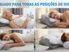 2em1 Travesseiro Ortopedico E Cervical Travesseiro Ajustável auxilia a postura