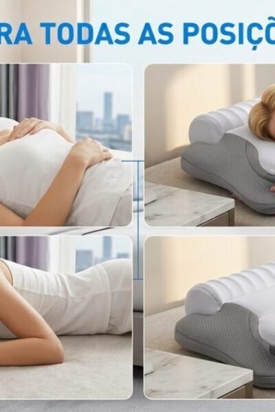 2em1 Travesseiro Ortopedico E Cervical Travesseiro Ajustável auxilia a postura