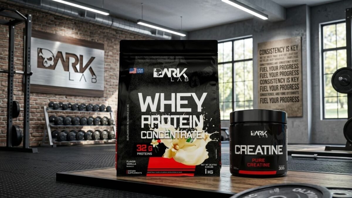 Whey Protein Concentrado 1kg Dark Lab Sabor Doce de leite