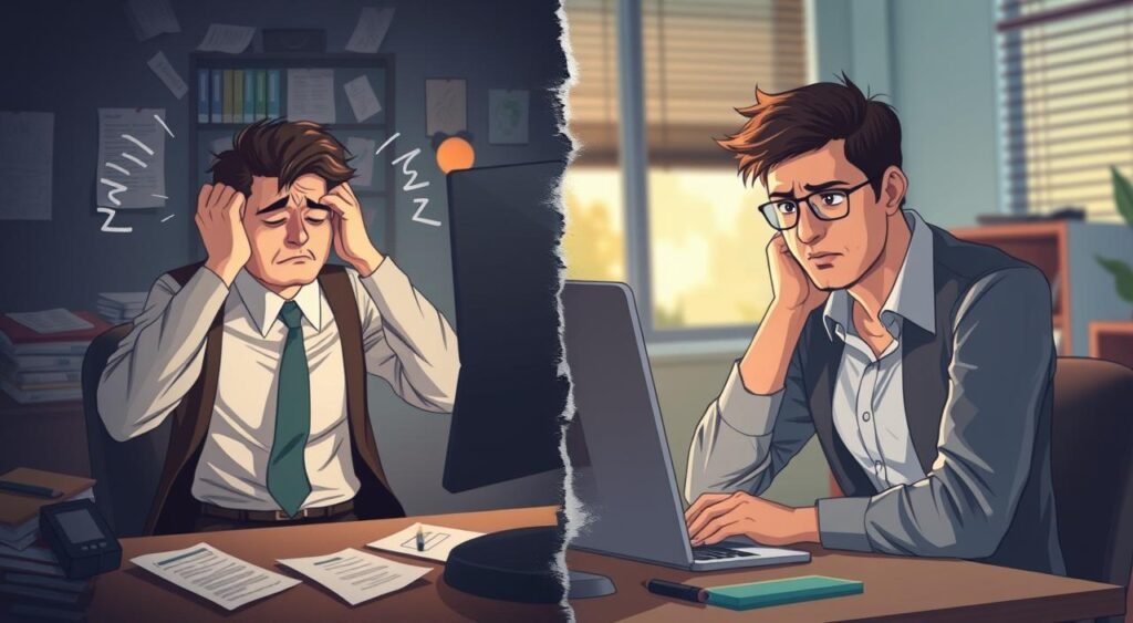 burnout vs estresse comum