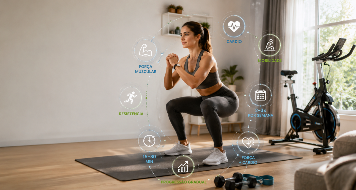 Treino em casa para iniciantes