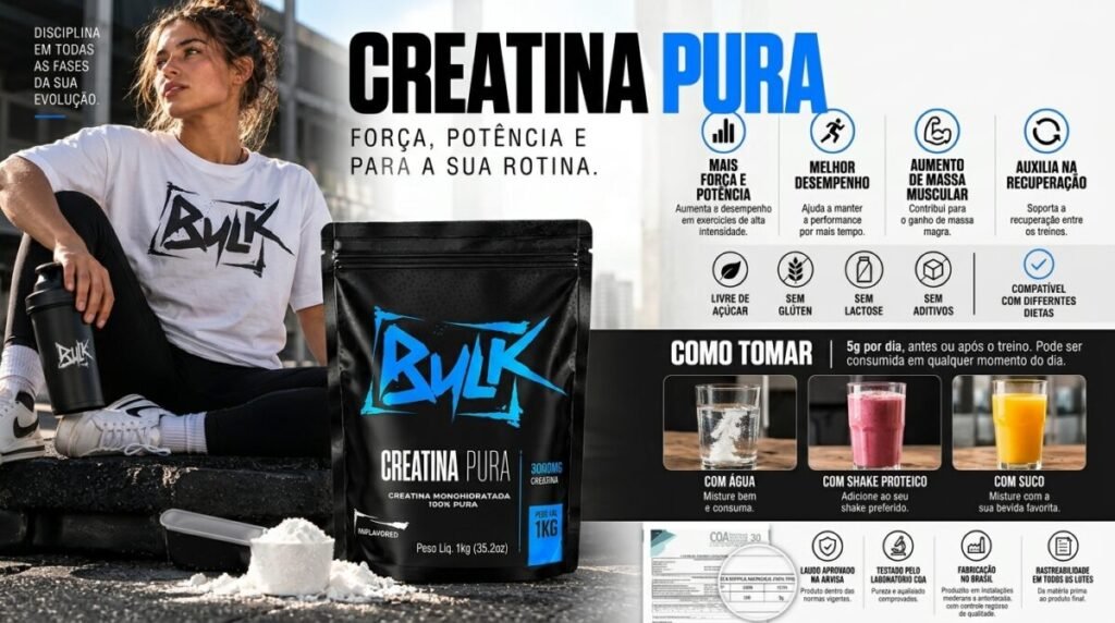 Creatina: Para Que Serve, Como Tomar, Benefícios, Efeitos Colaterais e Qual Escolher (Guia Completo 2026) 2 Benefícios da creatina com respaldo científico