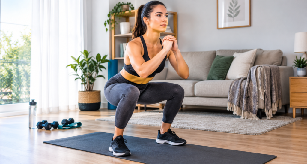 Exercícios em Casa: Guia Completo com Treinos para Iniciantes, Emagrecer, Ganhar Massa e Manter a Rotina Sem Equipamento 4 Exercícios para perna em casa