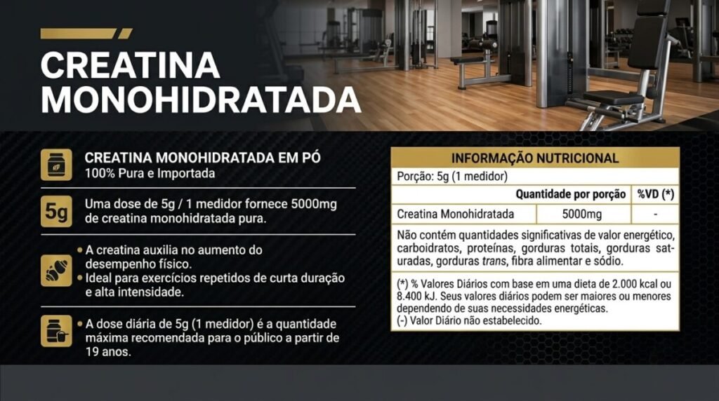 Creatina: Para Que Serve, Como Tomar, Benefícios, Efeitos Colaterais e Qual Escolher (Guia Completo 2026) 4 Tipos de creatina